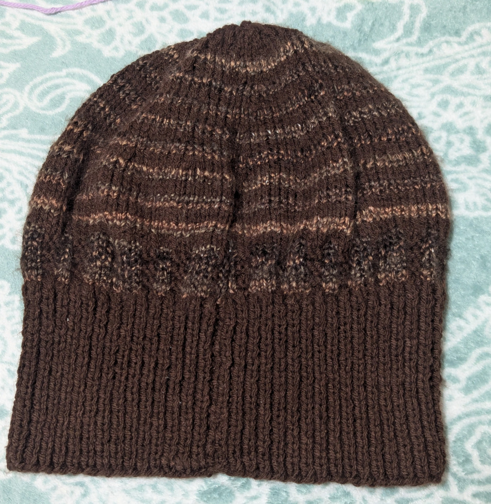 Brown Christmas beanie